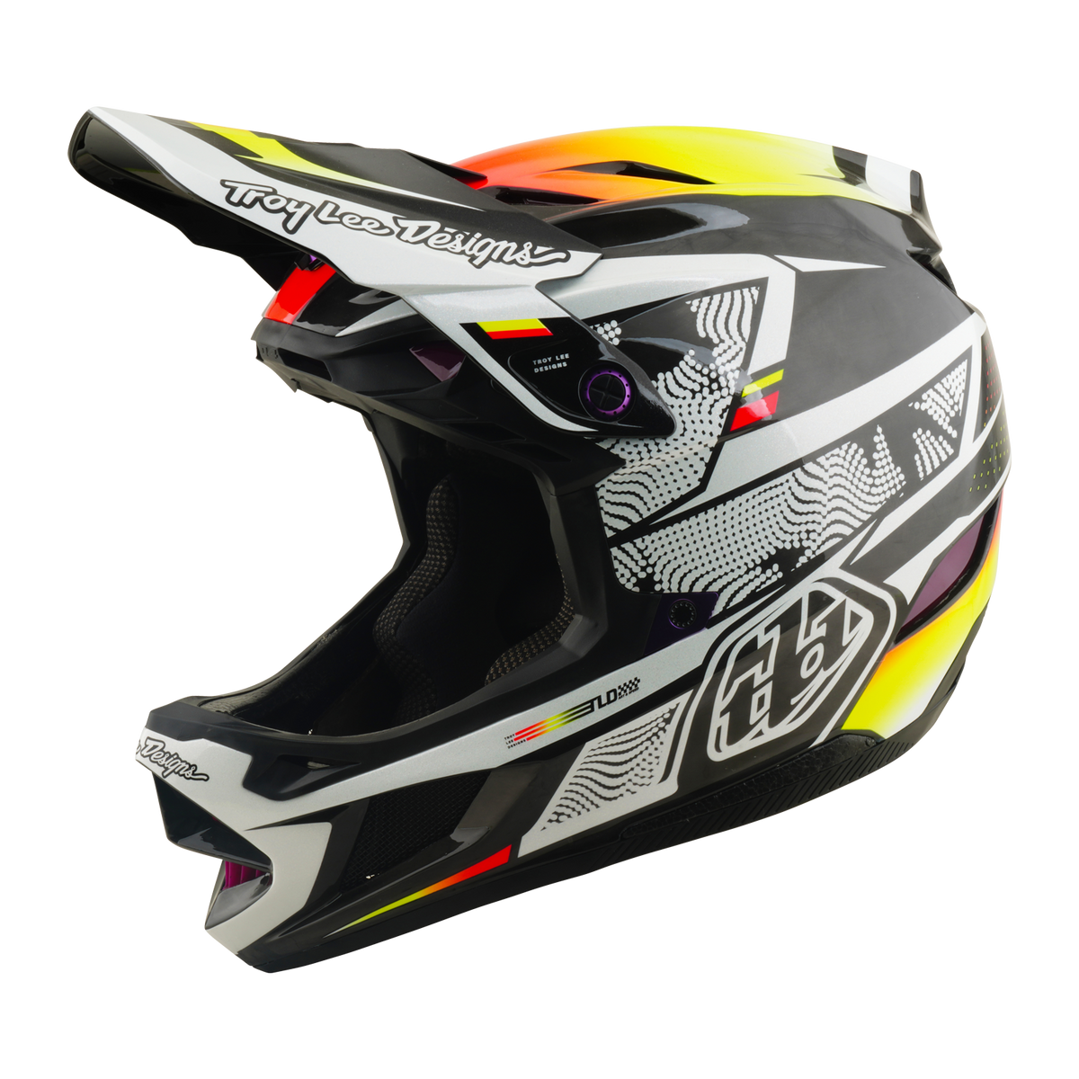 TROY LEE DESIGNS D4 Carbon Helmet Lined up Black