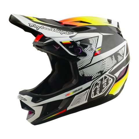 TROY LEE DESIGNS D4 Carbon Helmet Lined up Black