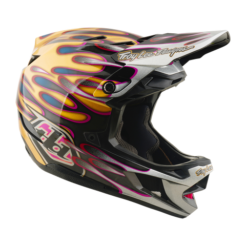 TROY LEE DESIGNS D4 Carbon Helmet Overspray Gold / Black