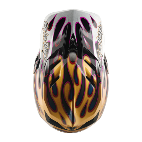 TROY LEE DESIGNS D4 Carbon Helmet Overspray Gold / Black