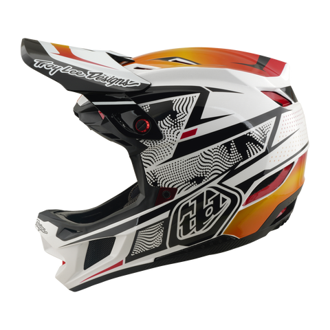 Troy Lee Designs D4 Composite Helmet Lined up White