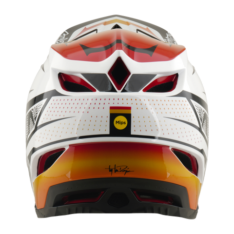 Troy Lee Designs D4 Composite Helmet Lined up White