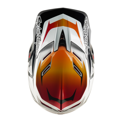 Troy Lee Designs D4 Composite Helmet Lined up White