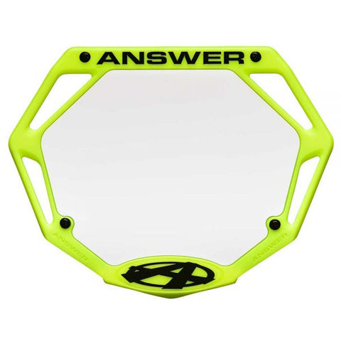ANSWER BMX Pro 3D Number Plate