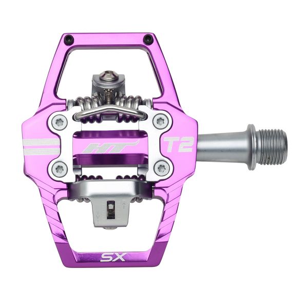 HT T2-SX BMX Clipless Pedals – Dual Sided Platform Pedals for BMX, Enduro & Downhill