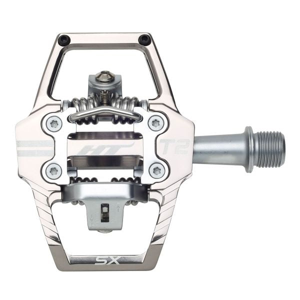HT T2-SX BMX Clipless Pedals – Dual Sided Platform Pedals for BMX, Enduro & Downhill