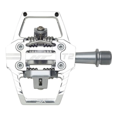HT T2-SX BMX Clipless Pedals – Dual Sided Platform Pedals for BMX, Enduro & Downhill