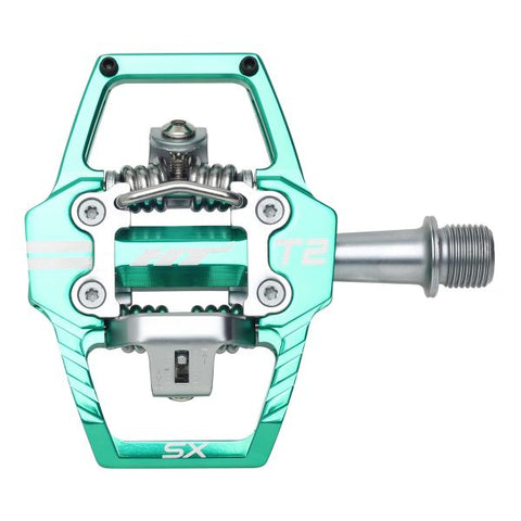 HT T2-SX BMX Clipless Pedals – Dual Sided Platform Pedals for BMX, Enduro & Downhill