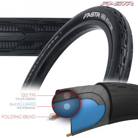 Tioga FastR React BLK-LBL BMX Racing Tire