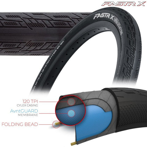 Tioga FASTR-X  BLK LBL BMX Racing Tire