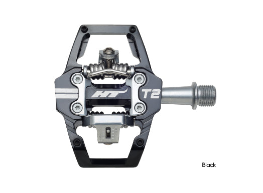 HT T2 Clipless Pedals – Aluminum MTB/BMX Pedals with Adjustable Tension
