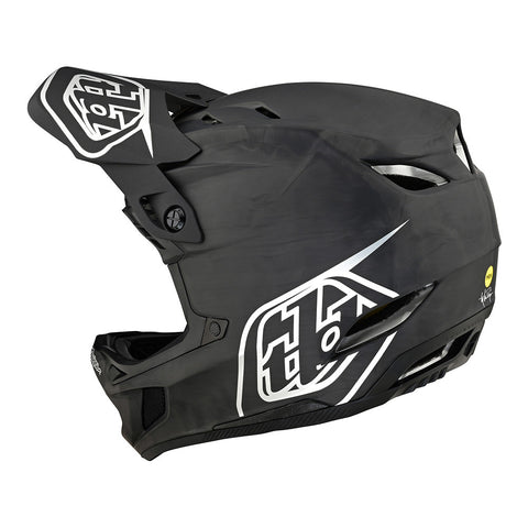 Troy Lee Designs D4 Carbon MIPS Helmet Stealth Black/Silver / XS