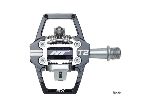 HT T2-SX BMX Clipless Pedals – Dual Sided Platform Pedals for BMX, Enduro & Downhill