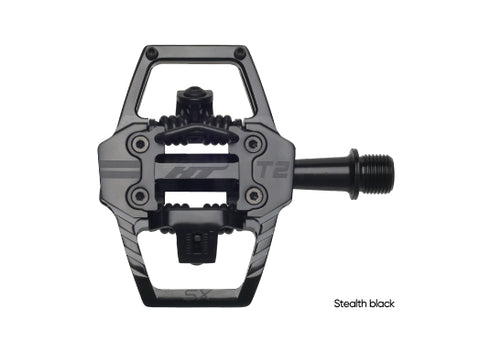 HT T2-SX BMX Clipless Pedals – Dual Sided Platform Pedals for BMX, Enduro & Downhill